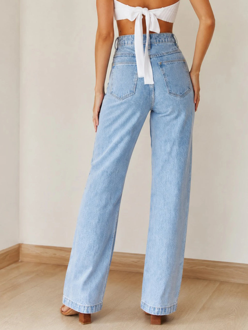 PENDRA Mid Rise Washed Jeans