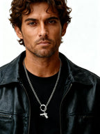 PENDRA Cuban Handcuffs Chain Necklace