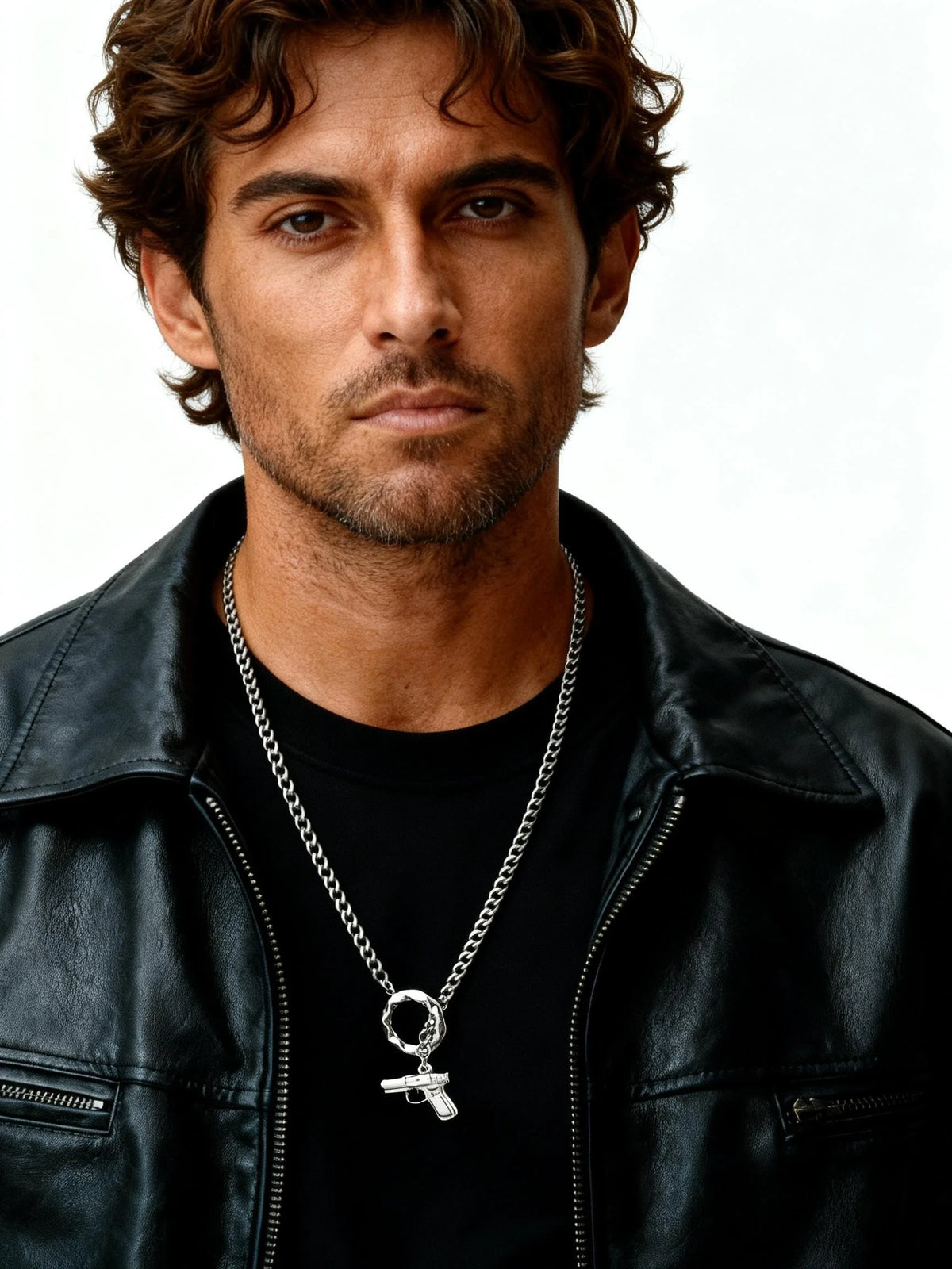 PENDRA Cuban Handcuffs Chain Necklace