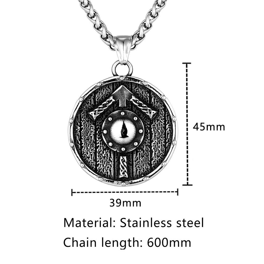 PENDRA Rune Compass Futhark Necklace