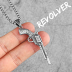 PENDRA Guns Shotgun Pistol Steel Necklace