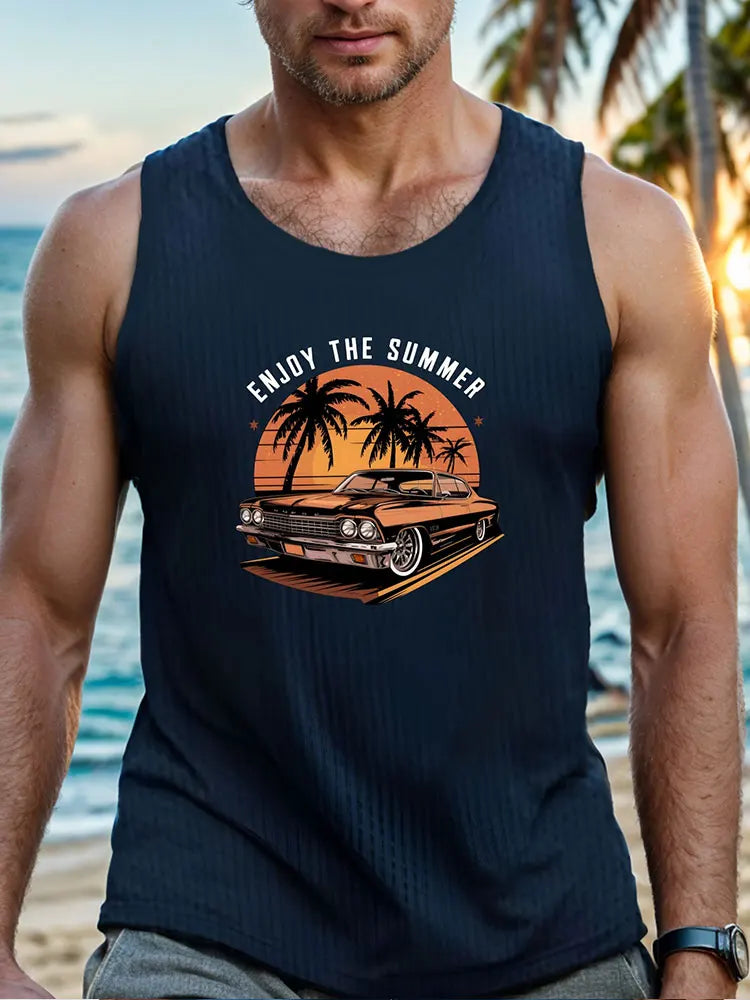 PENDRA Sleeveless Hawaiian T-Shirt