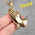 PENDRA Prayer Boyfriend Steel Necklace