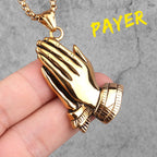 PENDRA Prayer Boyfriend Steel Necklace