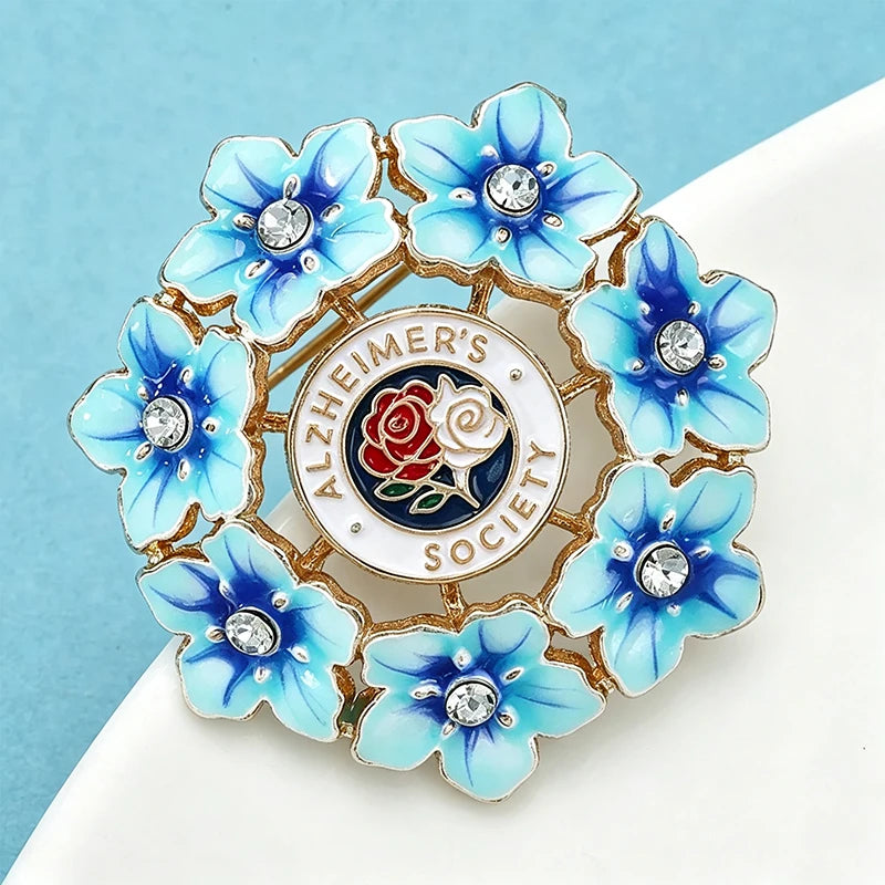 PENDRA Forgetmenot Alzheimer's Society Brooch