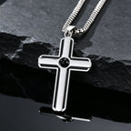 PENDRA Cross Enamel Pendant Necklace
