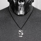 Camouflage Tag Army Long Men Necklaces Pendants Chain Punk for Boyfriend Male Stainless Steel Jewelry Creativity Gift Wholesale
