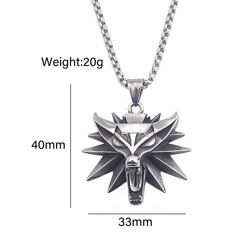 PENDRA Wolfhowl Vintage Wolf Head Pendant
