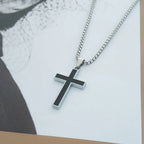 PENDRA Cross Black Pendant Necklace