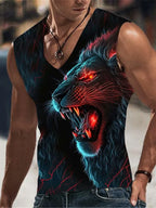 PENDRA Sports Sleeveless Wolf T-Shirt