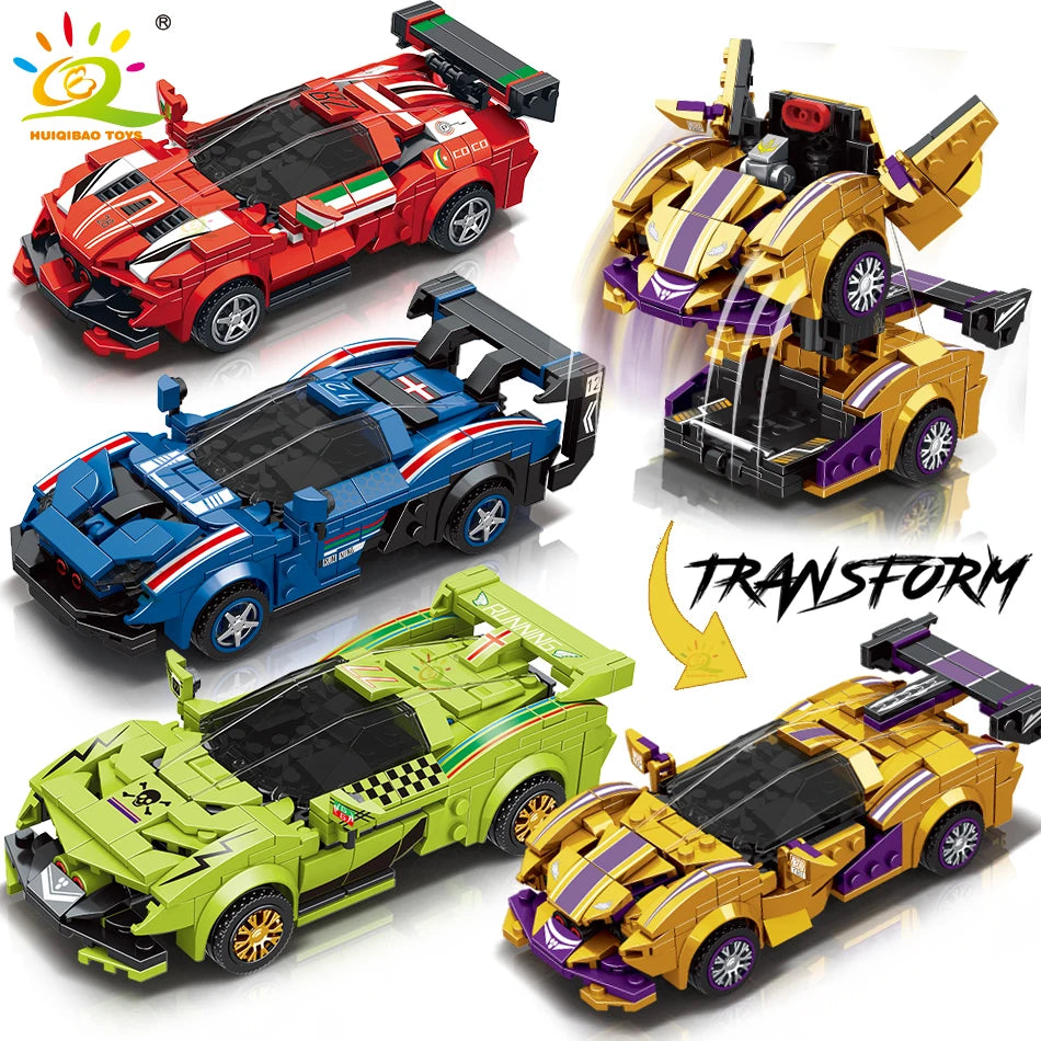 PENDRA Transfrom Racing Robot Building Set