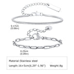 1/2/3pcs Chain Bracelet for Men Women,Stainless Steel Twisted Rope Cuban Chain Wristband,Hip Hop Minimalist Jewelry Gift