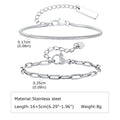 PENDRA Silver 2Pcs Bracelet