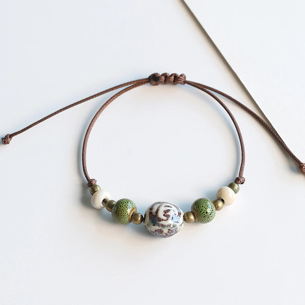 PENDRA Ceramica Colorful Handmade Boho Beaded Bracelet