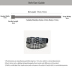 PENDRA Celesellea Genuine Leather Cross Punk Belt