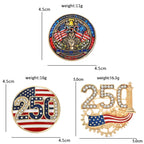 PENDRA America's 250th Independence Day Brooch