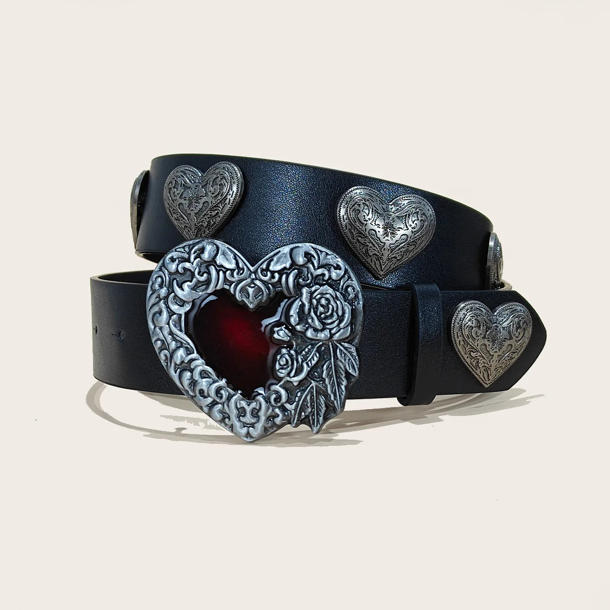 Love buckle PU leather belt Male fashion casual jeans Waistband Female Retro Designer belt leisure suitable for daily commuting