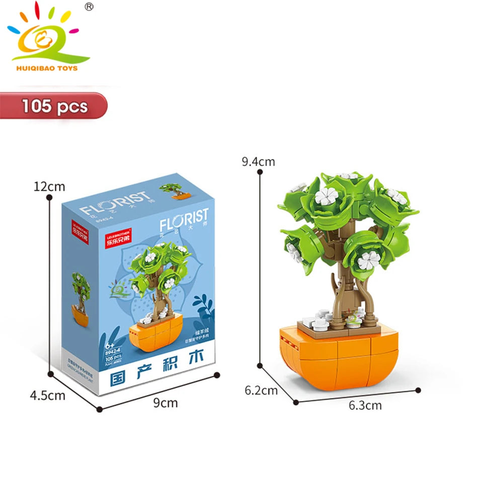 PENDRA Succulent Potted Floral Building Set