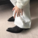 PENDRA Leather Platform Upturned Shoes