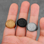 PENDRA Compass World Map Steel Ring