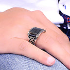 PENDRA Marcasite Black Ring