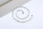 PENDRA Paper Clip Rectangle Pendant Necklace