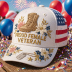 PENDRA Female Veterans Floral Hat