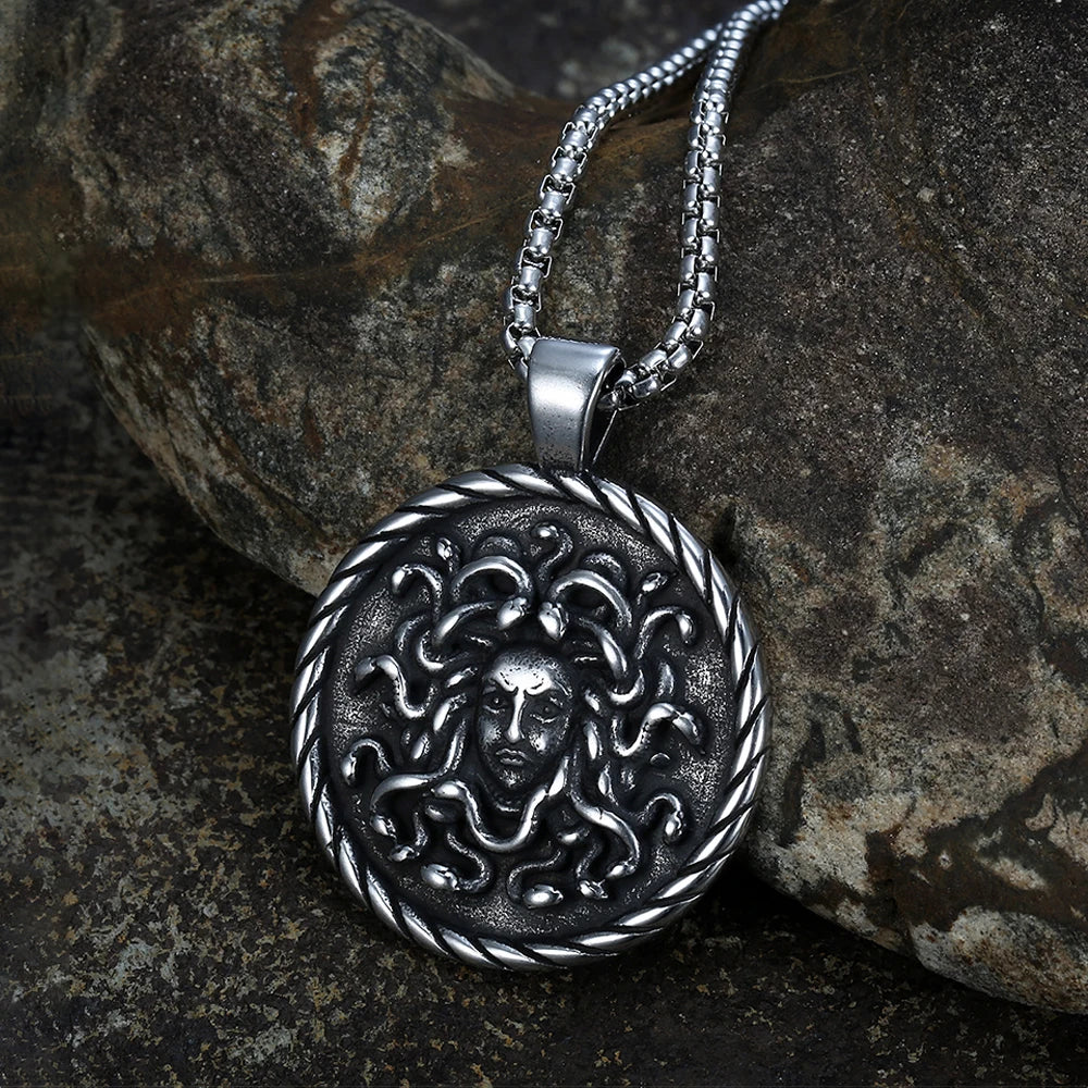 PENDRA Medusa Gothic Stainless Steel Pendant