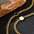 Stylish Men's Chain Bracelet,Hip Hop Stainless Steel Cuban Chain Wristband,Jewelry Gift for Father Son Husband BBF