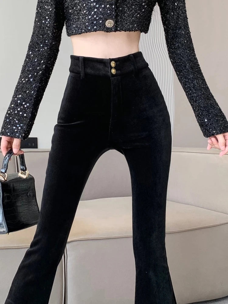 PENDRA Add Velvet Thick Pants