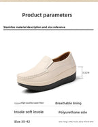 PENDRA Leather Sports Platform Shoes