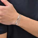 PENDRA Silver Flat Bracelet