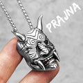 PENDRA Japanese Yokai Prajna Steel Necklace
