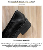 PENDRA Leather Platform British Small Shoes