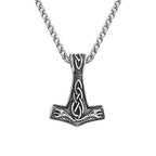 PENDRA Celtic Knot Rune Necklace