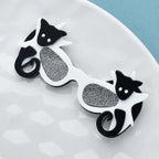 PENDRA Lovely Acrylic Bats Glasses Brooch