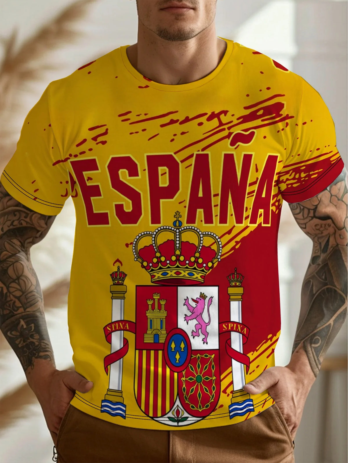 PENDRA Spain Round Neck T-Shirt