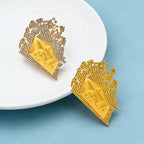 PENDRA Sparkling Face Brooch