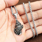 PENDRA Shellforge Stainless Steel Shell Pendant Necklace