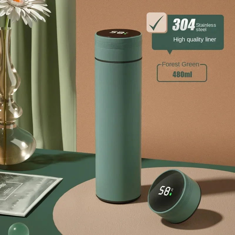 PENDRA Stainless Steel Smart Insulated 500ml Thermos Bottle
