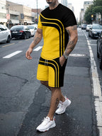 PENDRA Athletic Drawstring T-Shirt and Shorts Set