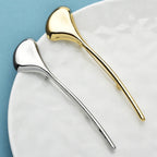 PENDRA Ginkgo 2-Color Minimalist Metal Leaf Brooch