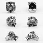 PENDRA Bear Animal Rock Steel Ring
