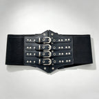 PENDRA Koraessa Leather Black Punk Corset Belt