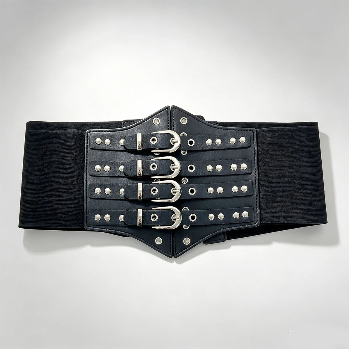 PENDRA Koraessa Leather Black Punk Corset Belt