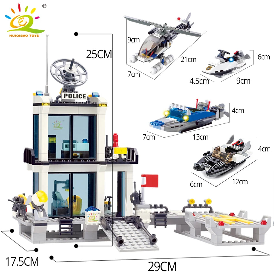 PENDRA Police Station Prison Building Set