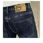 New Harajuku Fashion Trendy Spring Autumn Slim Fit Casual Jeans for Men Vintage Tapered Pencil Pants Stretch Boyfriend Jeans