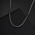 PENDRA Twisted Black Chain Necklace