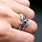 PENDRA Crownthorn Stainless Steel Crown of Thorns Ring