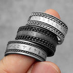 PENDRA Runes Nordic Boyfriend Steel Ring